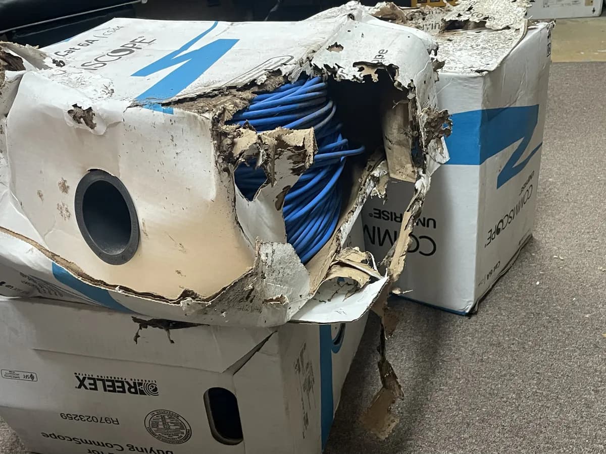 CommScope Cat6A Shielded Plenum Cable - 3 Full Reels (Damaged Boxes) thumbnail 8