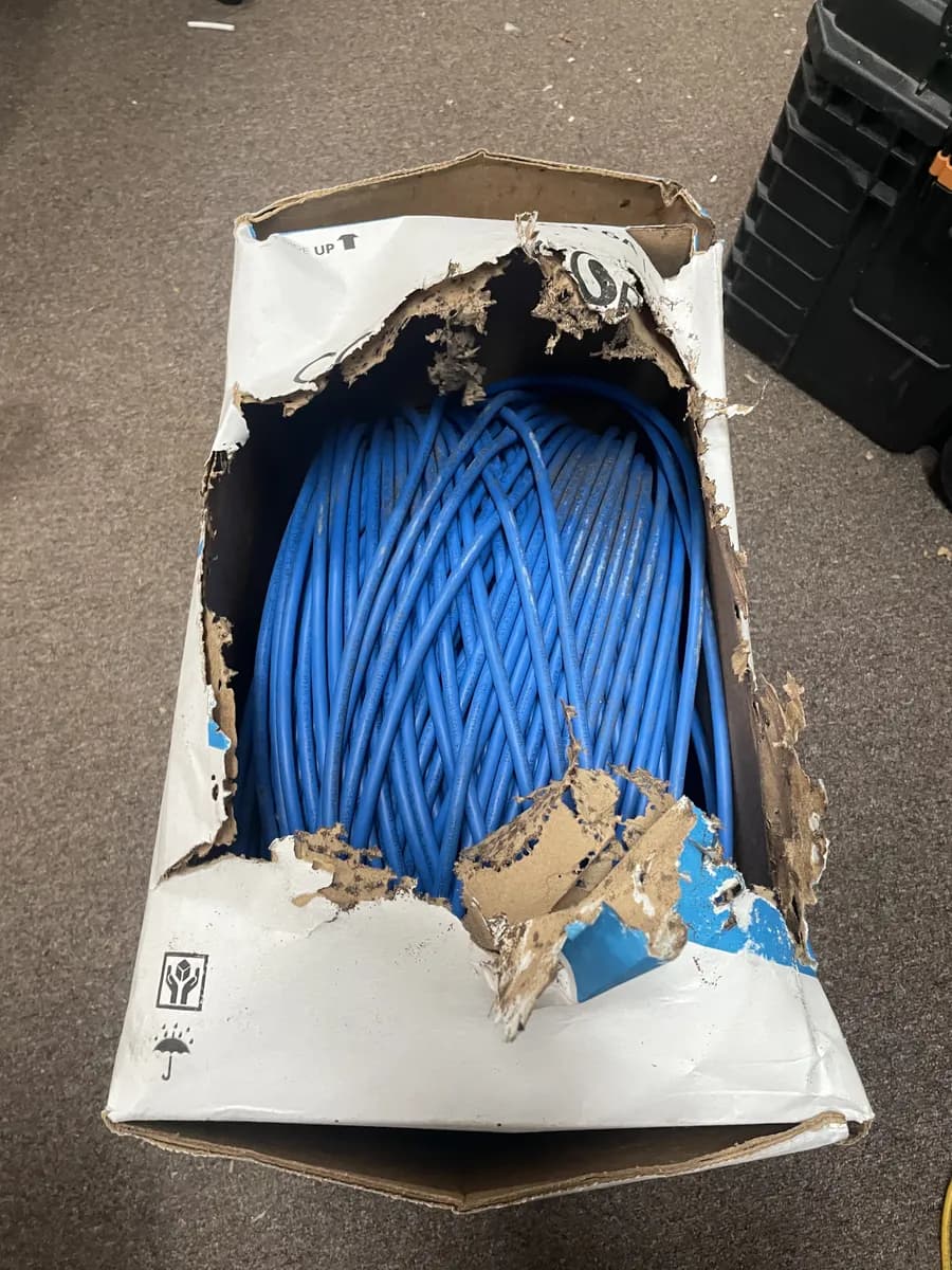 CommScope Cat6A Shielded Plenum Cable - 3 Full Reels (Damaged Boxes)