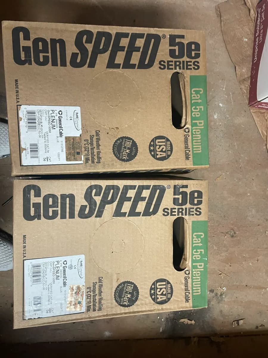 General Cable GenSPEED 5000 Cat5e CMP Plenum - 1000 ft (Blue) thumbnail 3