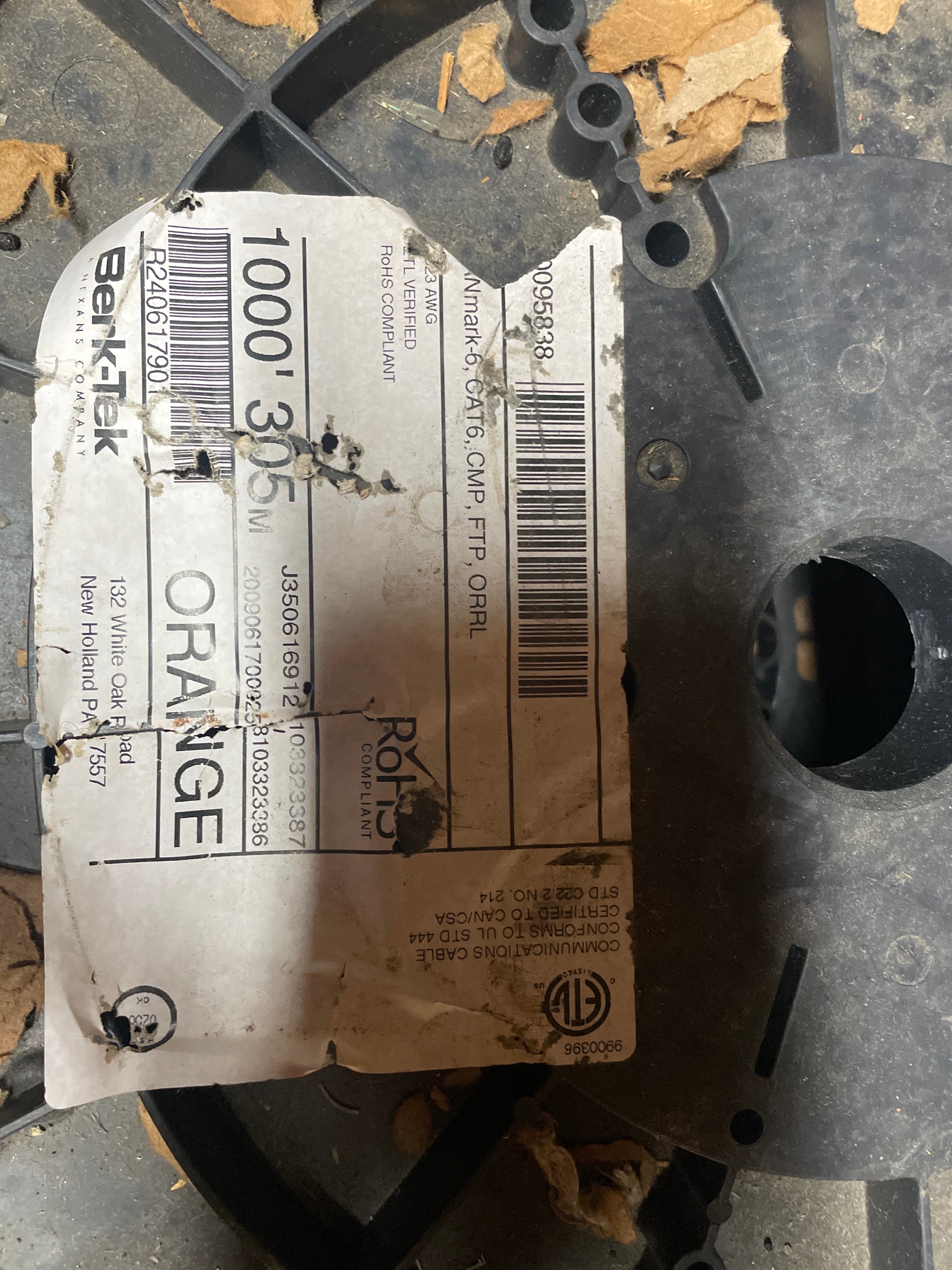 Berk-Tek LANmark-6 Cat6 FTP Reel - 1000 ft thumbnail 3