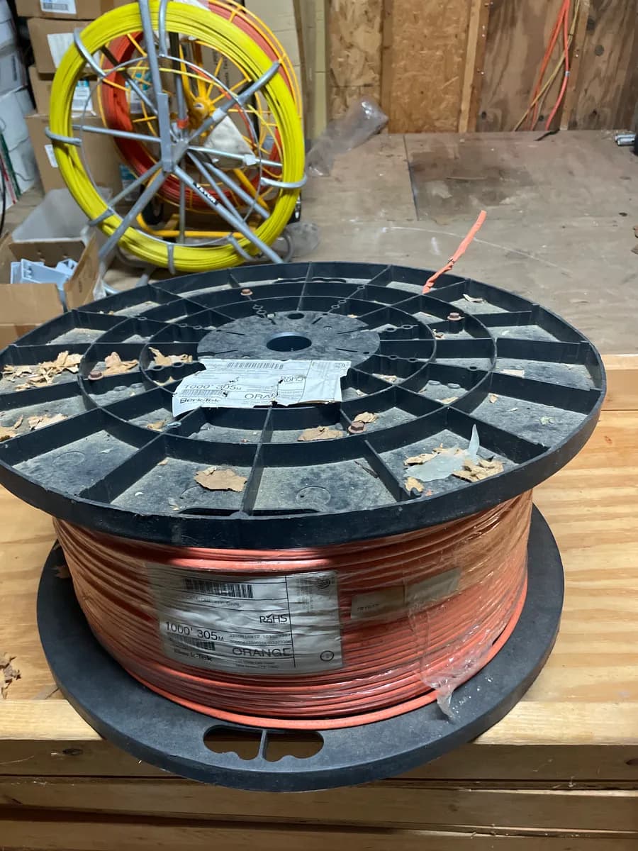 Berk-Tek LANmark-6 Cat6 CMP F/UTP Cable - Orange - 1,000 ft Reel